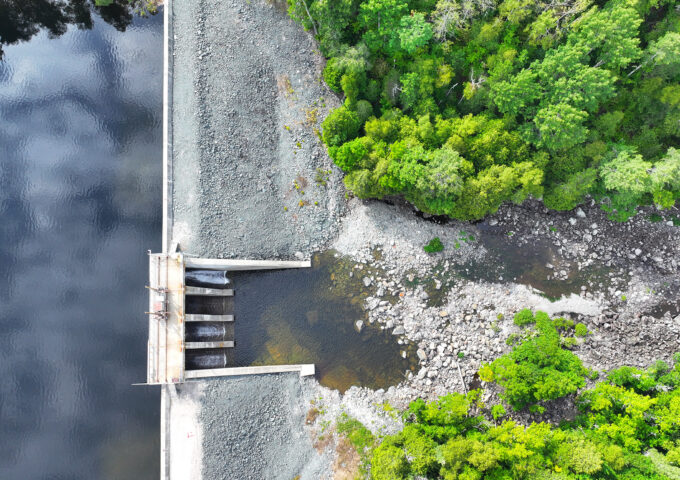 An aerial view of Matabitchuan Generating Station.
